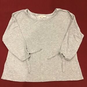 LOFT Grey Embellished Sweatshirt